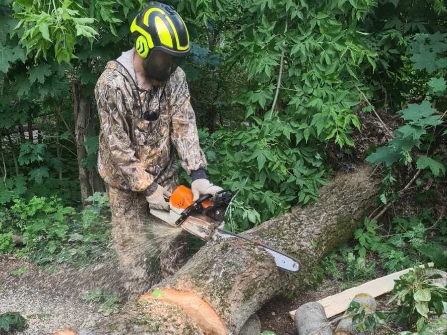 В Иванове убрали деревья, повреждённые ураганом 20 июня.
