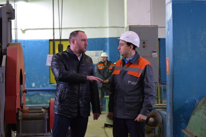 Алексей Михайлов проверил ход противопаводковых мероприятий на объектах теплоснабжения.