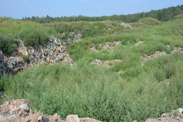 Продолжается  ликвидация очагов тления на полигоне ТБО «Залесье».