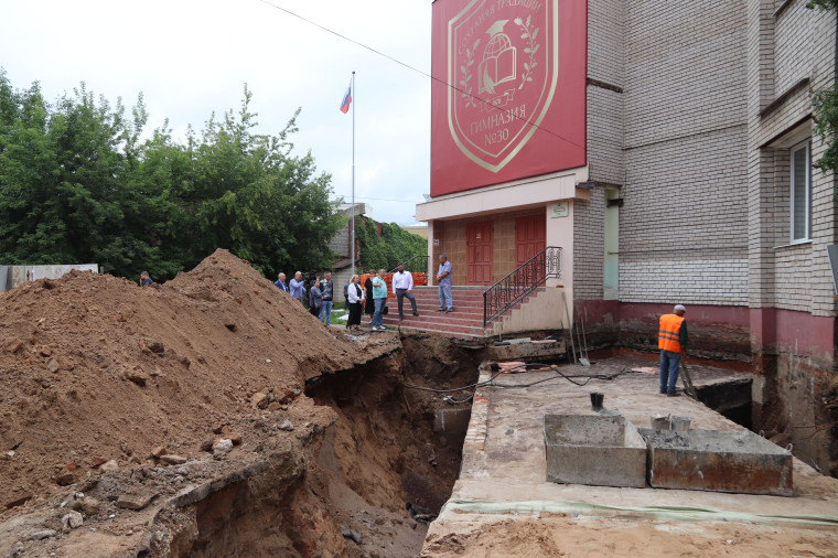 В ивановской гимназии № 30 ведется масштабный ремонт.