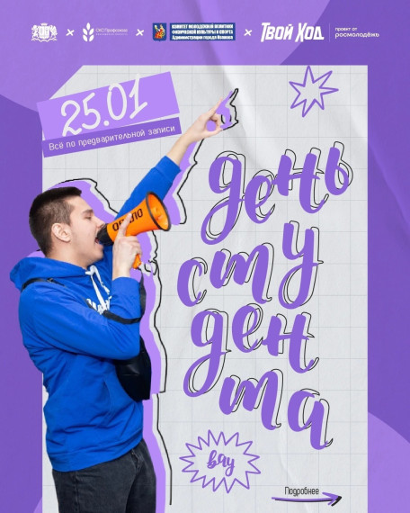 В Иванове отметят День российского студенчества.