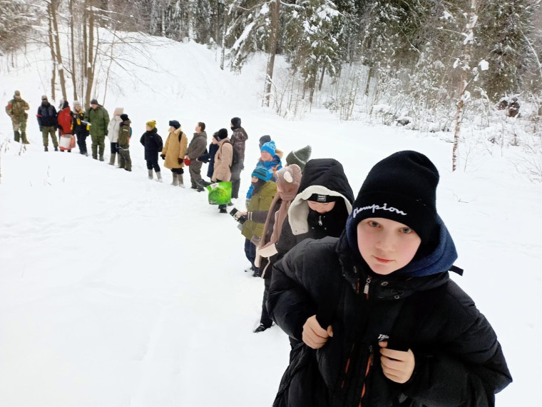 Ивановские школьники приняли участие в туристическом походе «Юнармейское Рождество».