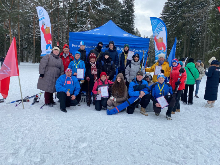 В парке «Харинка» состоялся спортивный праздник «Лыжня ДОСААФ - 2024».