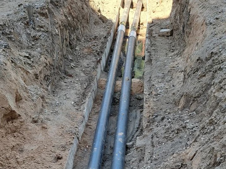 АО «Ивгортеплоэнерго» ведет капитальный ремонт участок теплосети на пересечении проспекта Текстильщиков и улицы Маршала Василевского.