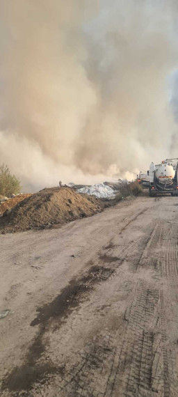 На полигоне ТБО «Залесье» ликвидирована угроза распространения пожара.