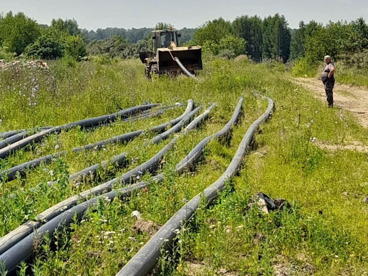 Продолжаются работы по ликвидации очагов тления отходов на полигоне в «Залесье».