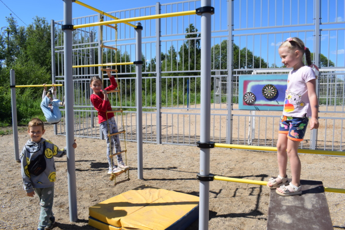 В ТОС «Некрасовский» построили новый спортивный городок.