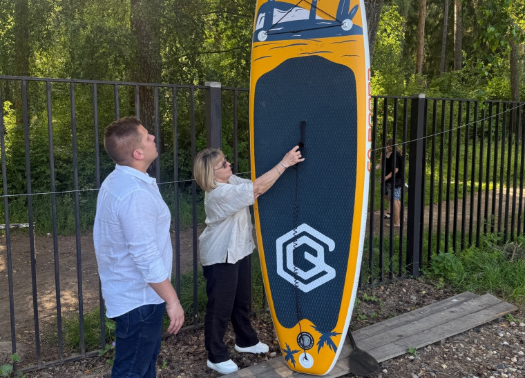 В парке им. Революции обновился плавательный инвентарь и обустроена зона тихого отдыха.