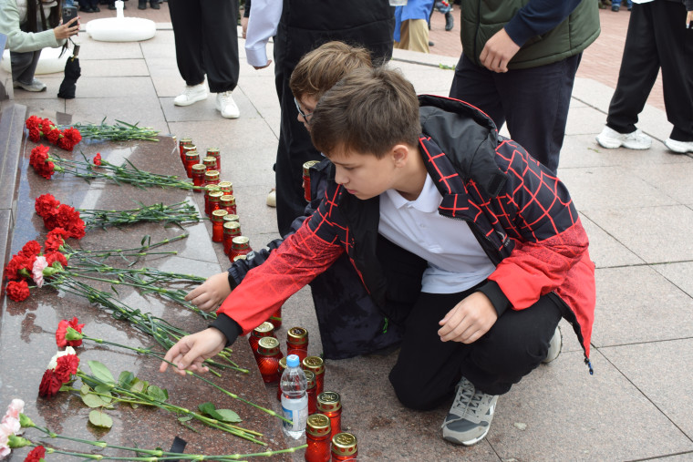 В областном центре почтили память жертв террористических актов.