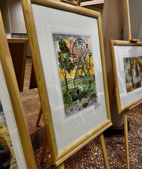 К 100-летию парка им. В.Я. Степанова юные художники написали картины.