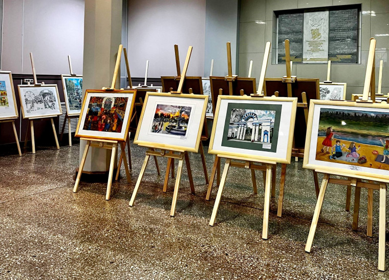 К 100-летию парка им. В.Я. Степанова юные художники написали картины.