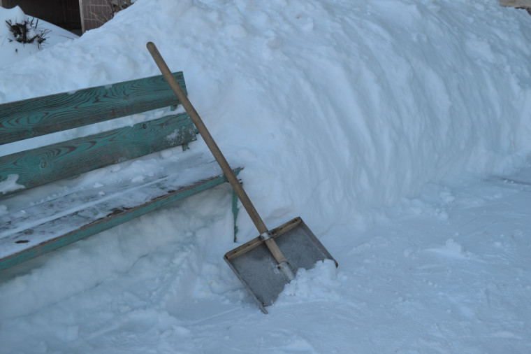 Городские власти контролируют очистку дворов от снега.
